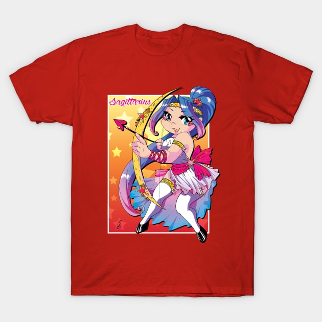 CHIBI-ZODIAC SAGITTARIUS T-Shirt by MBsilverLuna